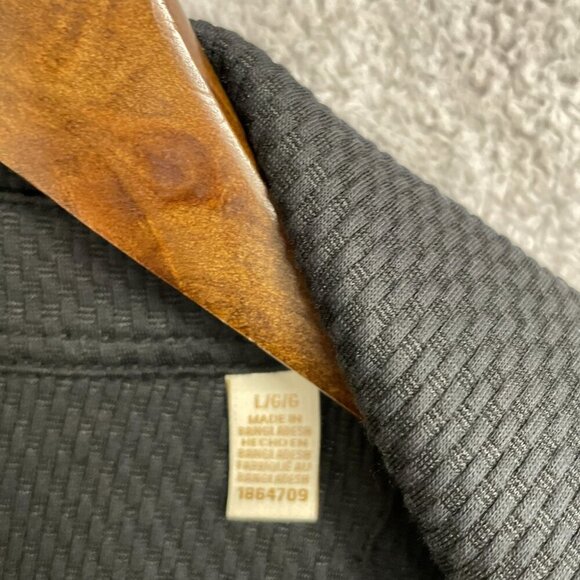 NEW Scotch & Soda Men's L Black Short Sleeve Button-Up Shirt Textured - Picture 11 of 13